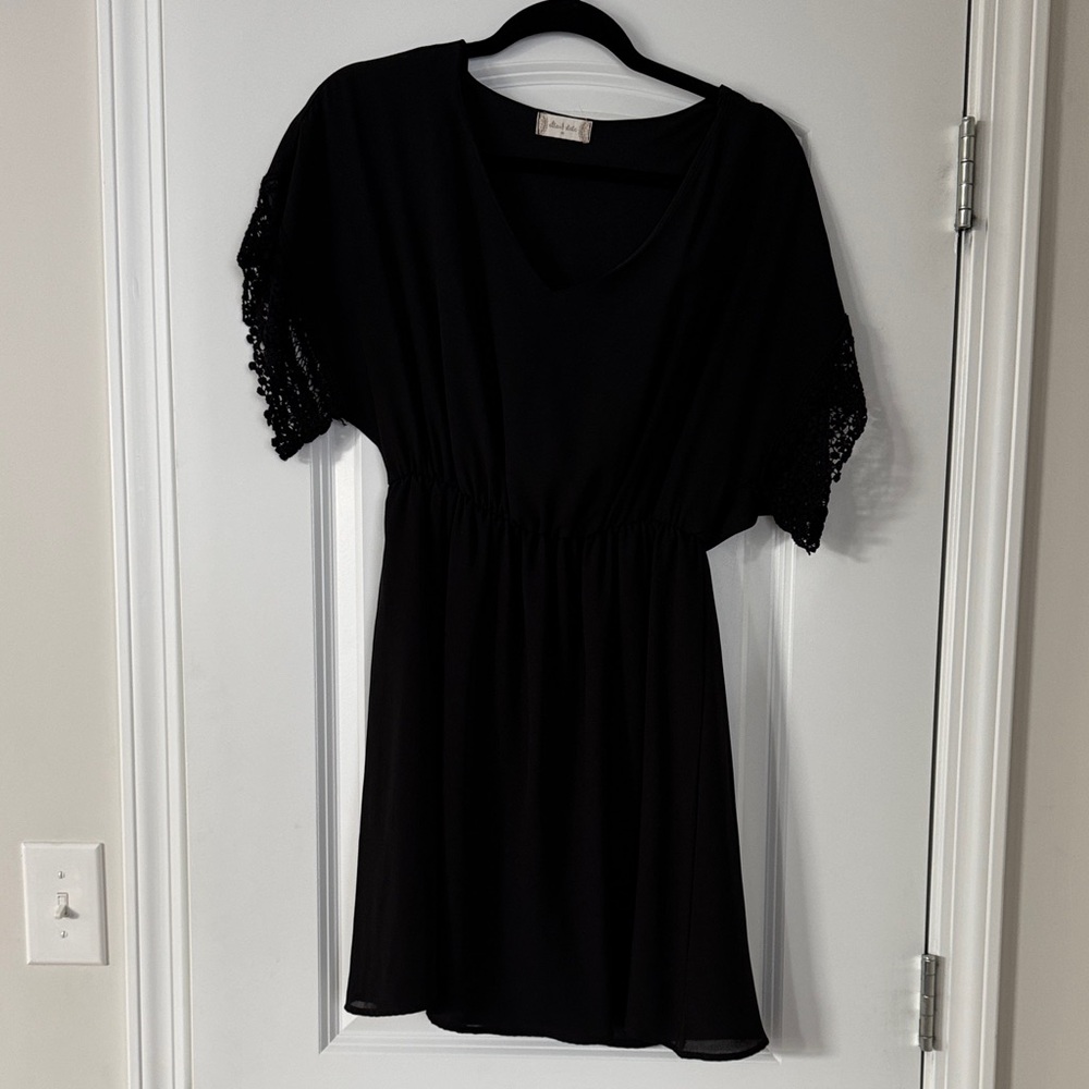 Altar'd State Black Top with Crew Neck